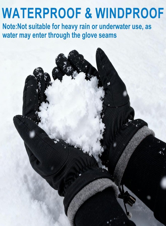 Fantspati Winter Waterproof ski Gloves (Black, L) - Image 5